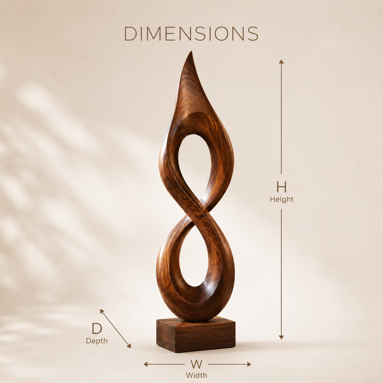 Rustic Liora Warm Abstract Sculpture - Design 061 - product image 08