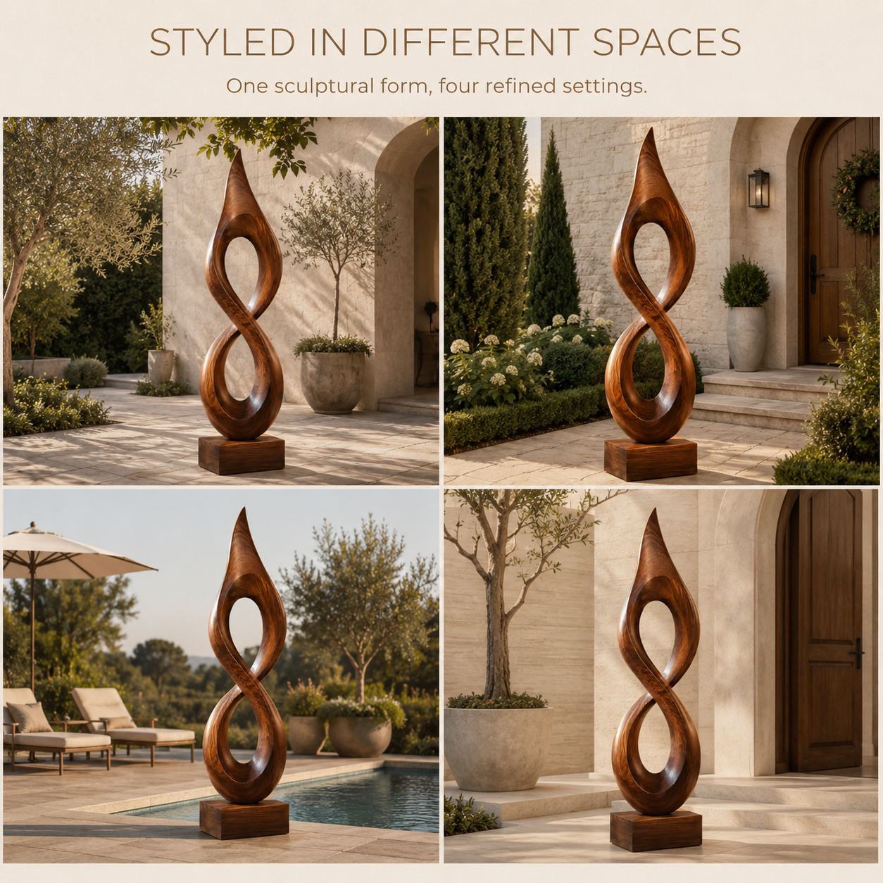 Rustic Liora Warm Abstract Sculpture - Design 061 - product image 10