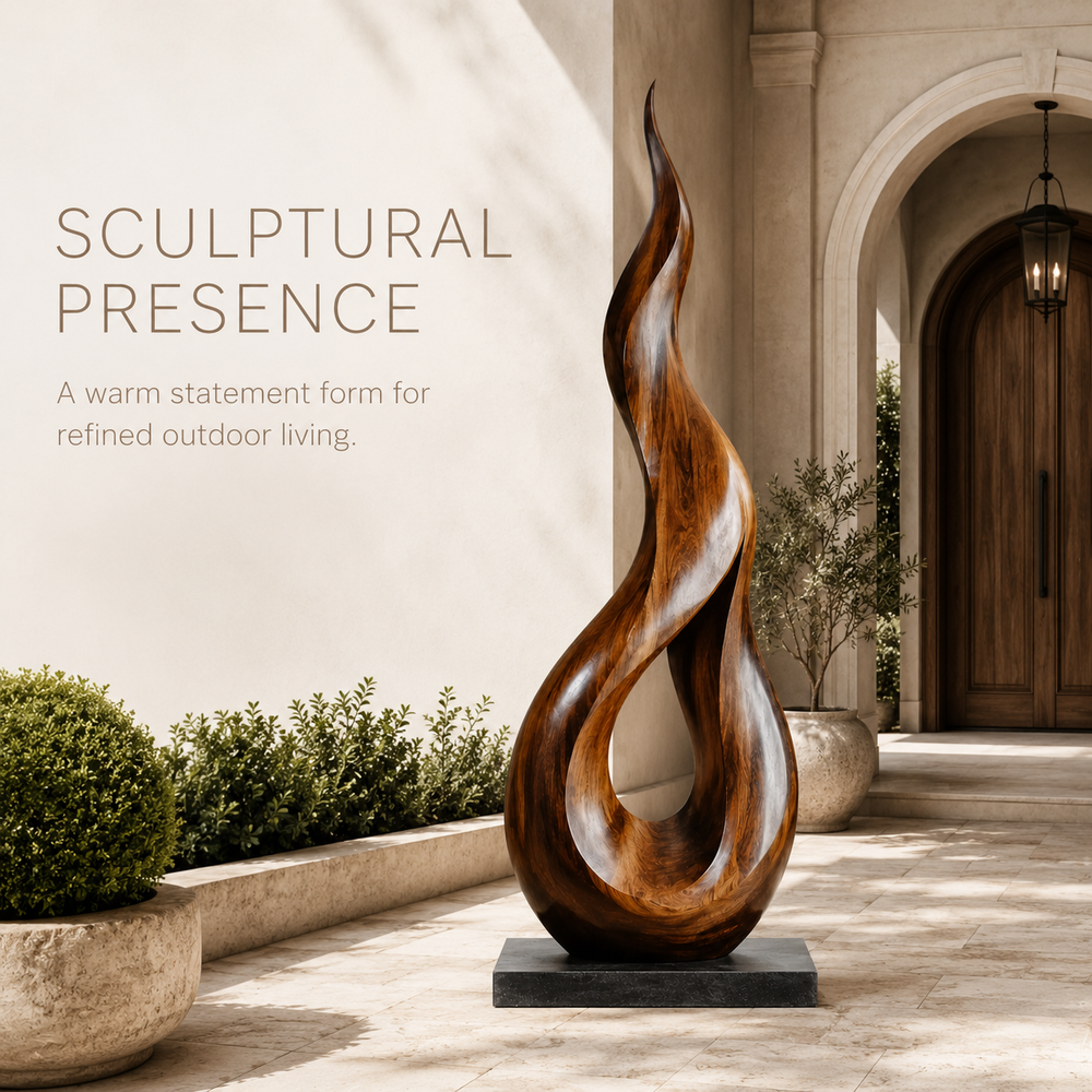 Rustic Rowan Hollow Form Sculpture - Design 062 - product image 02