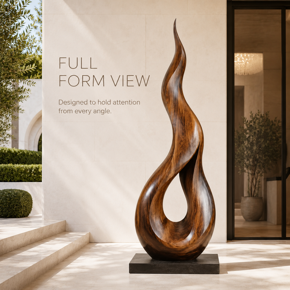 Rustic Rowan Hollow Form Sculpture - Design 062 - product image 03