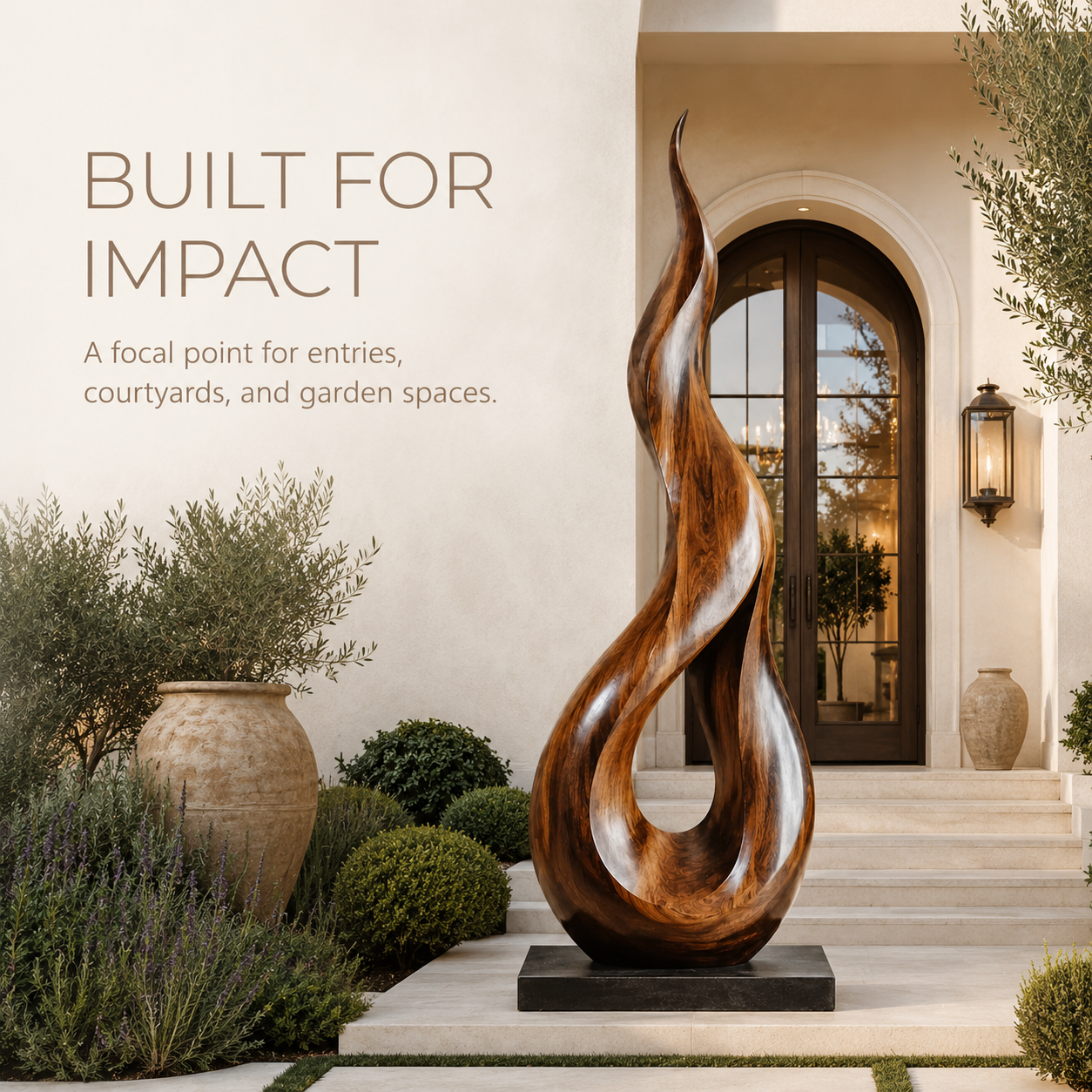 Rustic Rowan Hollow Form Sculpture - Design 062 - product image 04
