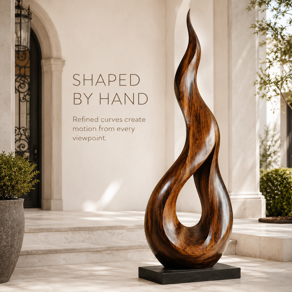 Rustic Rowan Hollow Form Sculpture - Design 062 - product image 06