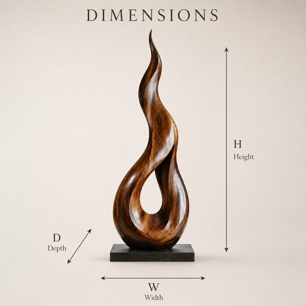 Rustic Rowan Hollow Form Sculpture - Design 062 - product image 08