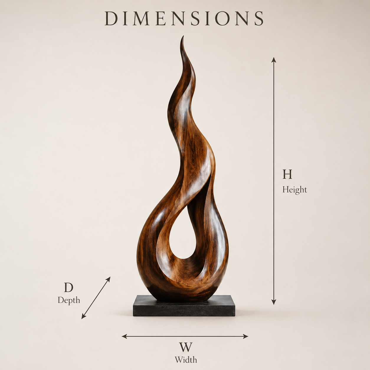 Rustic Rowan Hollow Form Sculpture - Design 062 - product image 08