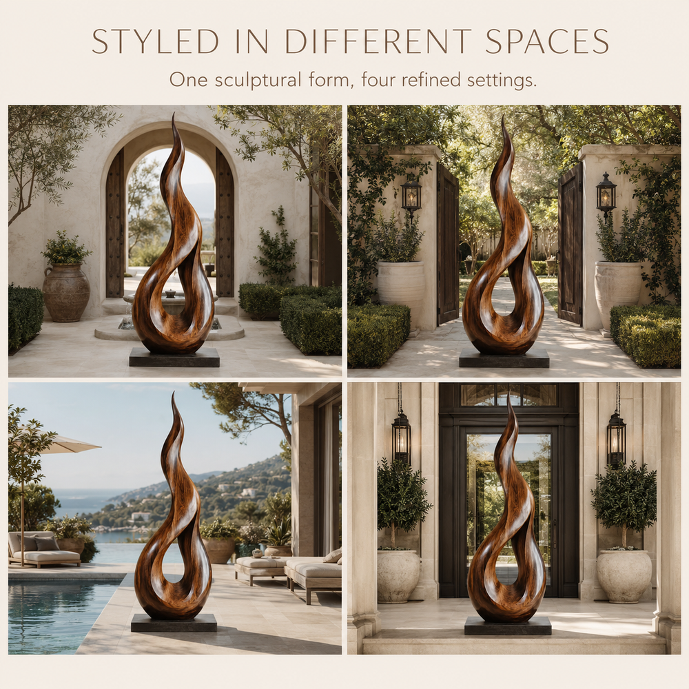 Rustic Rowan Hollow Form Sculpture - Design 062 - product image 10