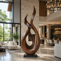 Rustic Arden Abstract Wood Sculpture - Design 064 - main view