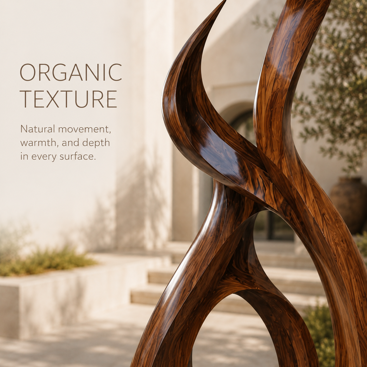 Rustic Arden Abstract Wood Sculpture - Design 064 - product image 05
