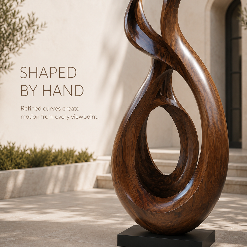 Rustic Arden Abstract Wood Sculpture - Design 064 - product image 06