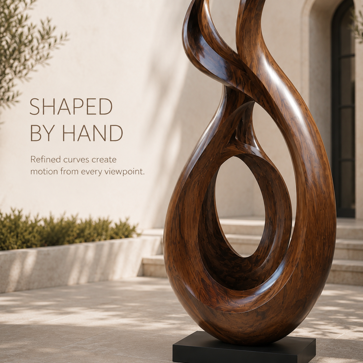 Rustic Arden Abstract Wood Sculpture - Design 064 - product image 06