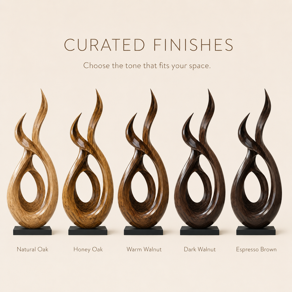 Rustic Arden Abstract Wood Sculpture - Design 064 - product image 11