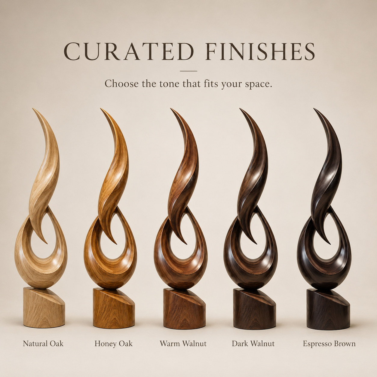 Rustic Soren Carved Abstract Sculpture - Design 067 - product image 03