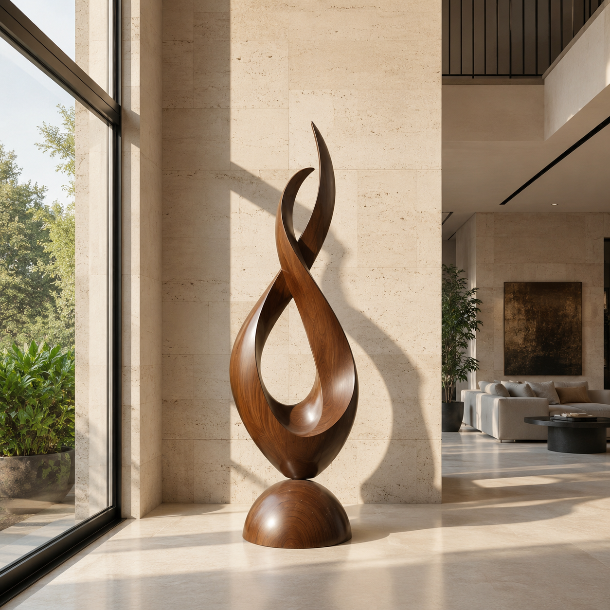Rustic Elara Organic Form Sculpture - Design 068 - main view