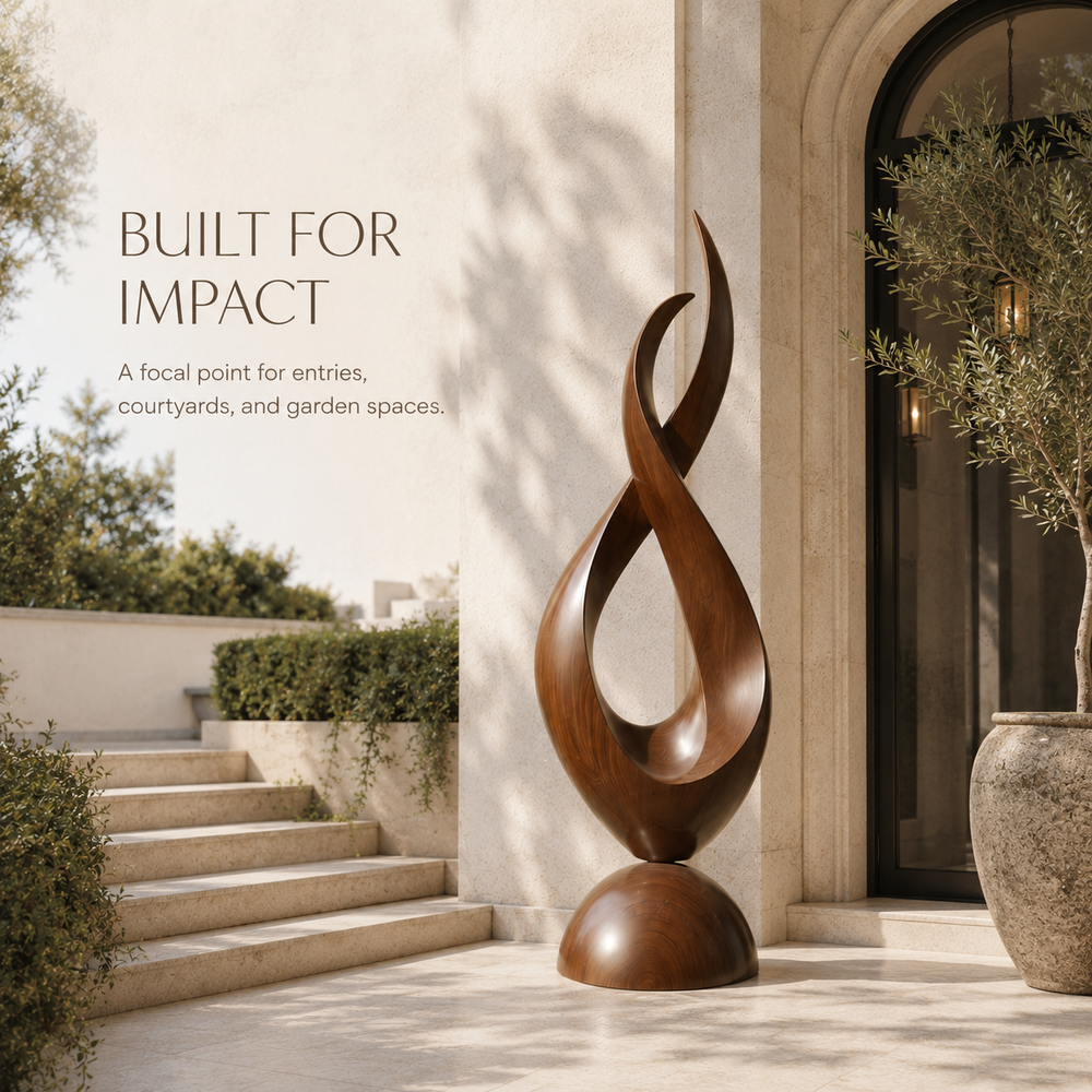 Rustic Elara Organic Form Sculpture - Design 068 - product image 04