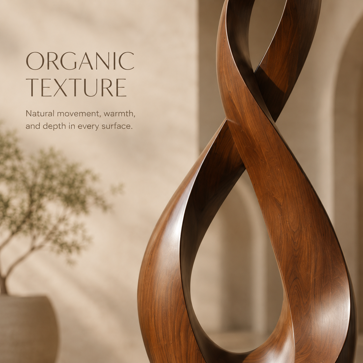 Rustic Elara Organic Form Sculpture - Design 068 - product image 05
