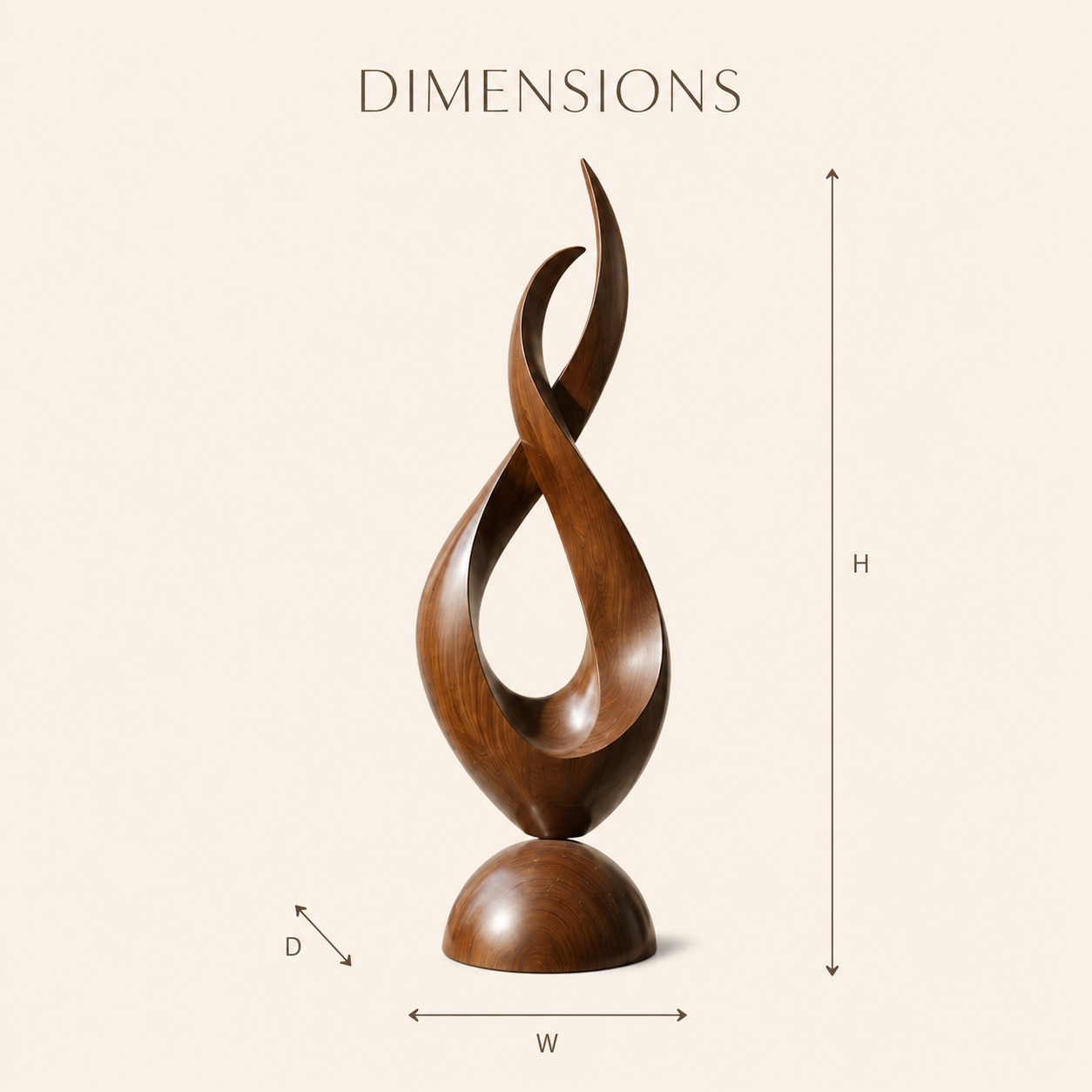 Rustic Elara Organic Form Sculpture - Design 068 - product image 08