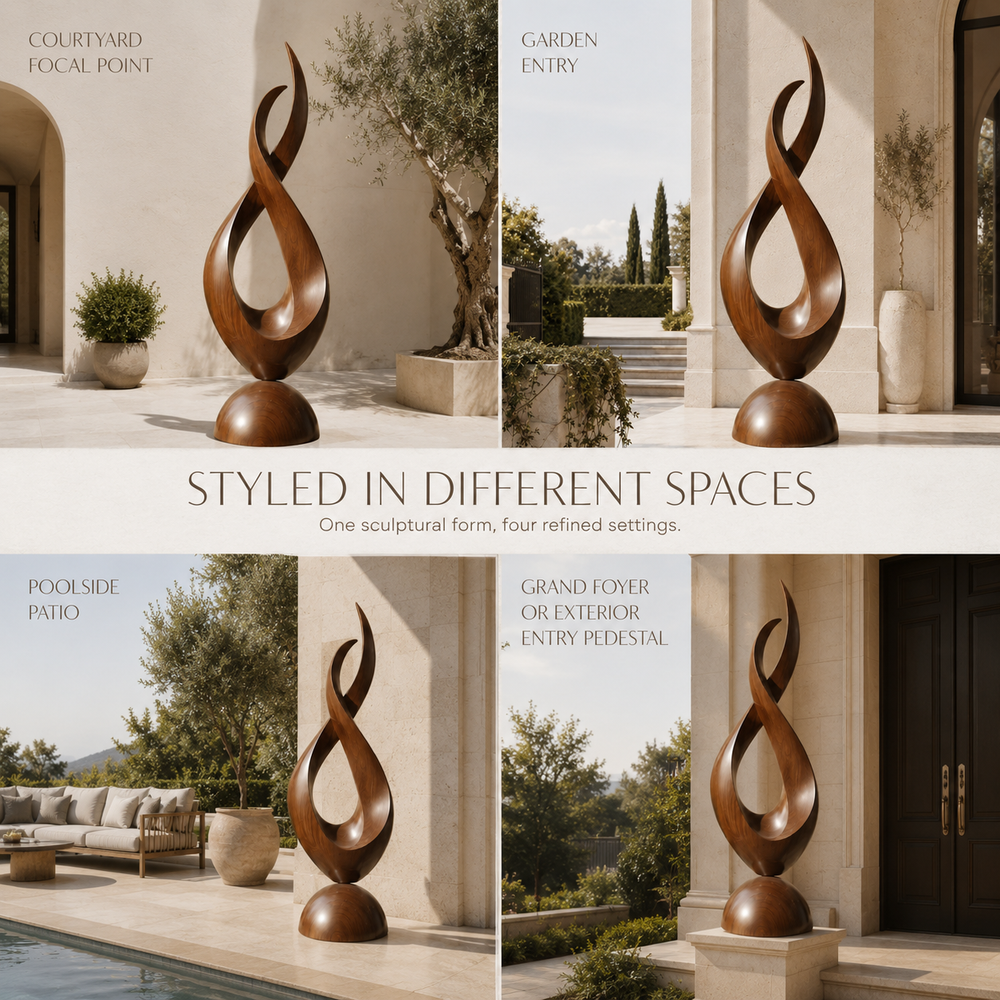 Rustic Elara Organic Form Sculpture - Design 068 - product image 10