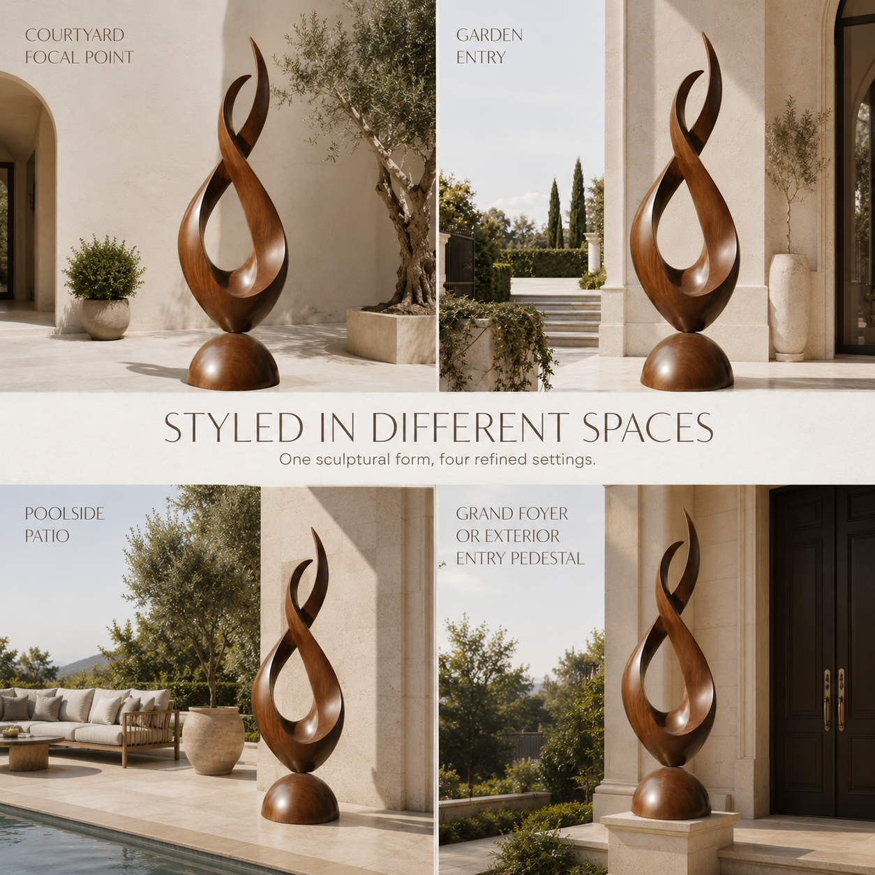 Rustic Elara Organic Form Sculpture - Design 068 - product image 10
