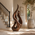 Rustic Liora Warm Abstract Sculpture - Design 071 - main view