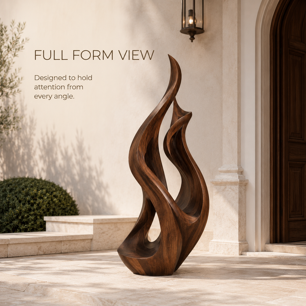 Rustic Liora Warm Abstract Sculpture - Design 071 - product image 03