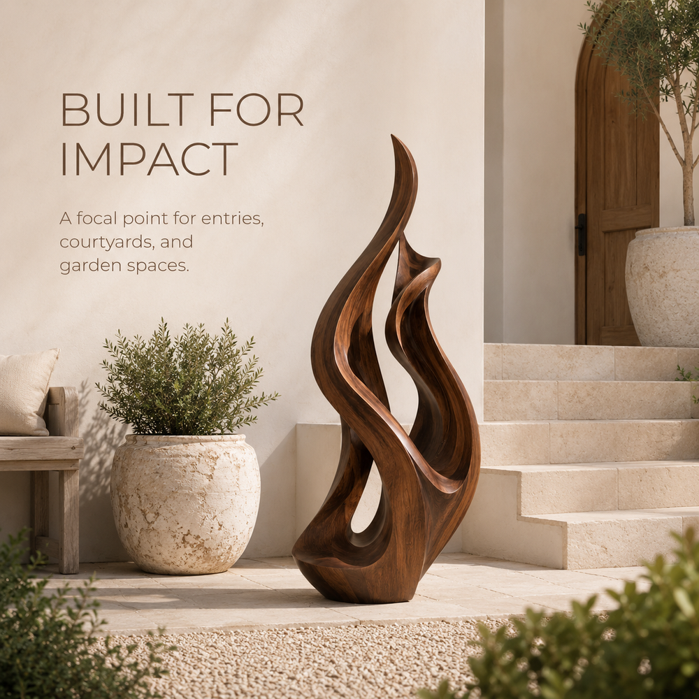 Rustic Liora Warm Abstract Sculpture - Design 071 - product image 04