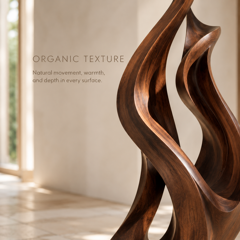 Rustic Liora Warm Abstract Sculpture - Design 071 - product image 05