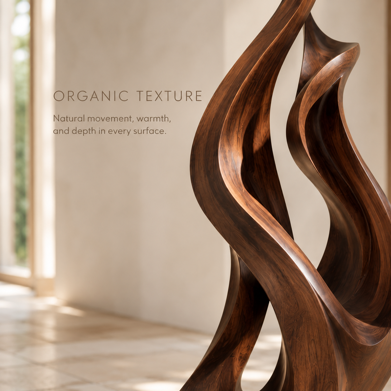 Rustic Liora Warm Abstract Sculpture - Design 071 - product image 05