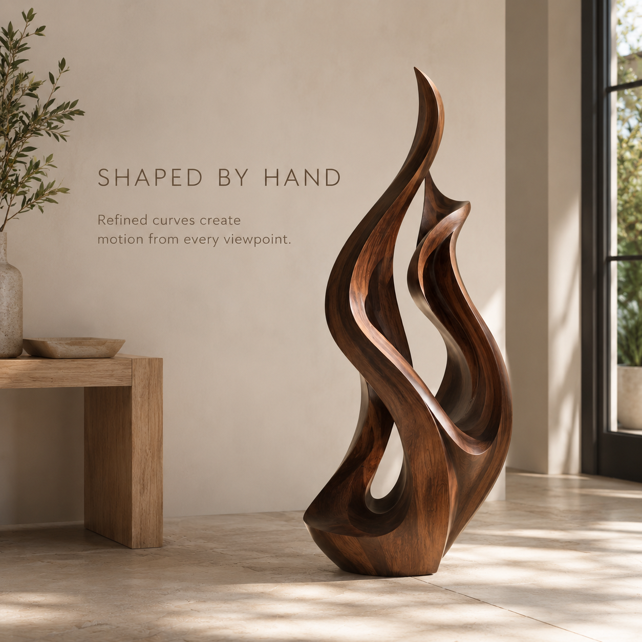 Rustic Liora Warm Abstract Sculpture - Design 071 - product image 06