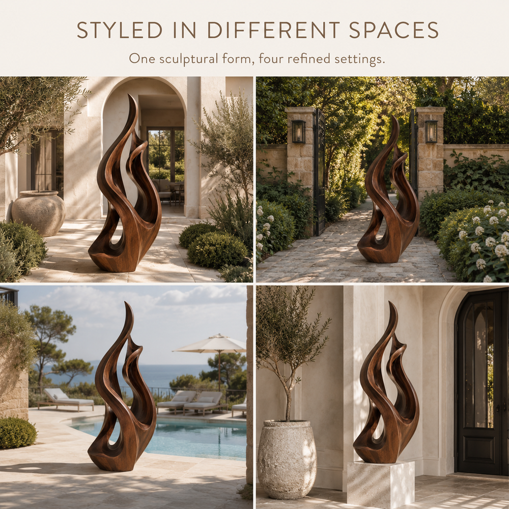 Rustic Liora Warm Abstract Sculpture - Design 071 - product image 10