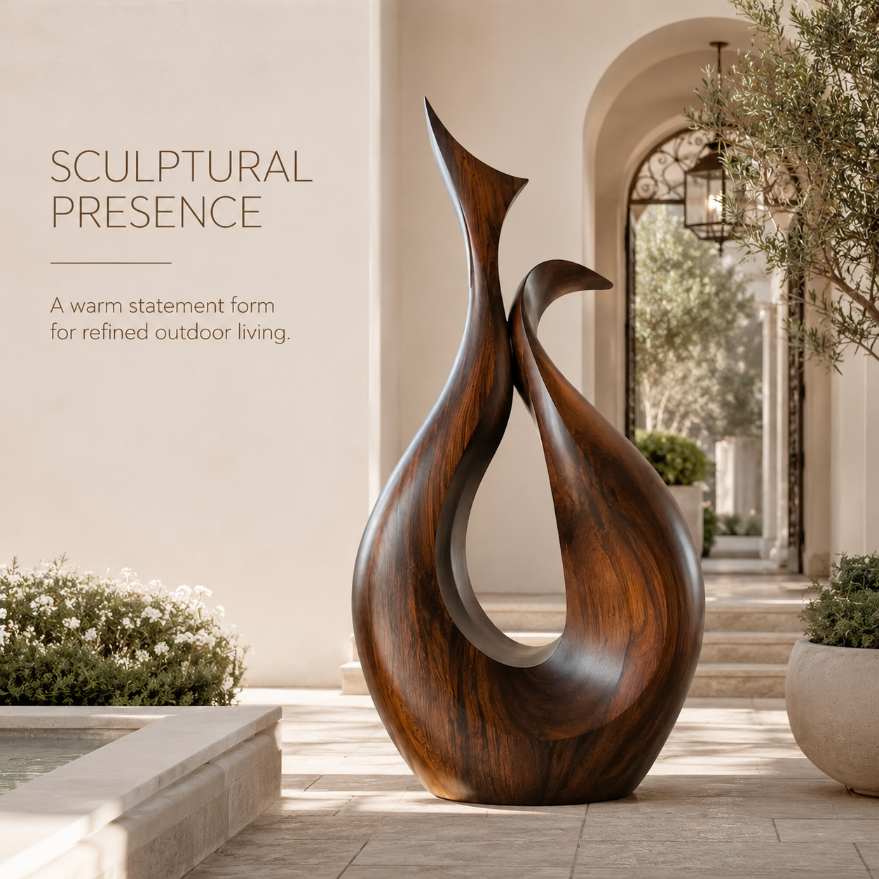 Rustic Rowan Hollow Form Sculpture - Design 072 - product image 02