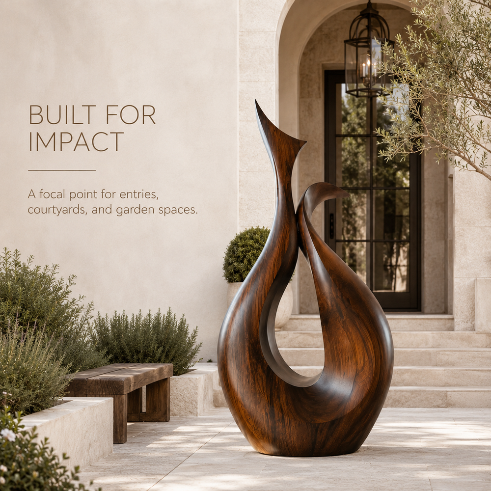 Rustic Rowan Hollow Form Sculpture - Design 072 - product image 03