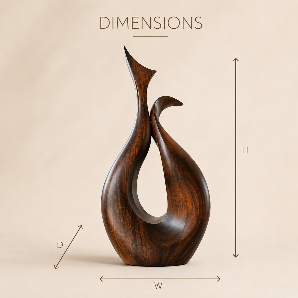 Rustic Rowan Hollow Form Sculpture - Design 072 - product image 08
