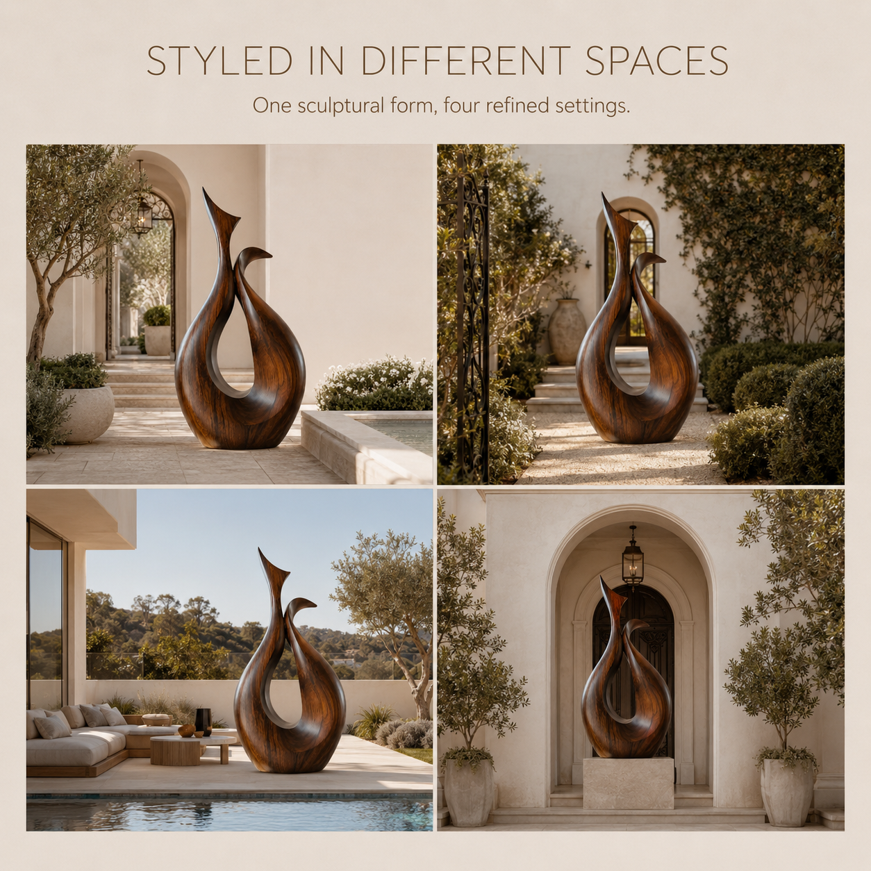 Rustic Rowan Hollow Form Sculpture - Design 072 - product image 09