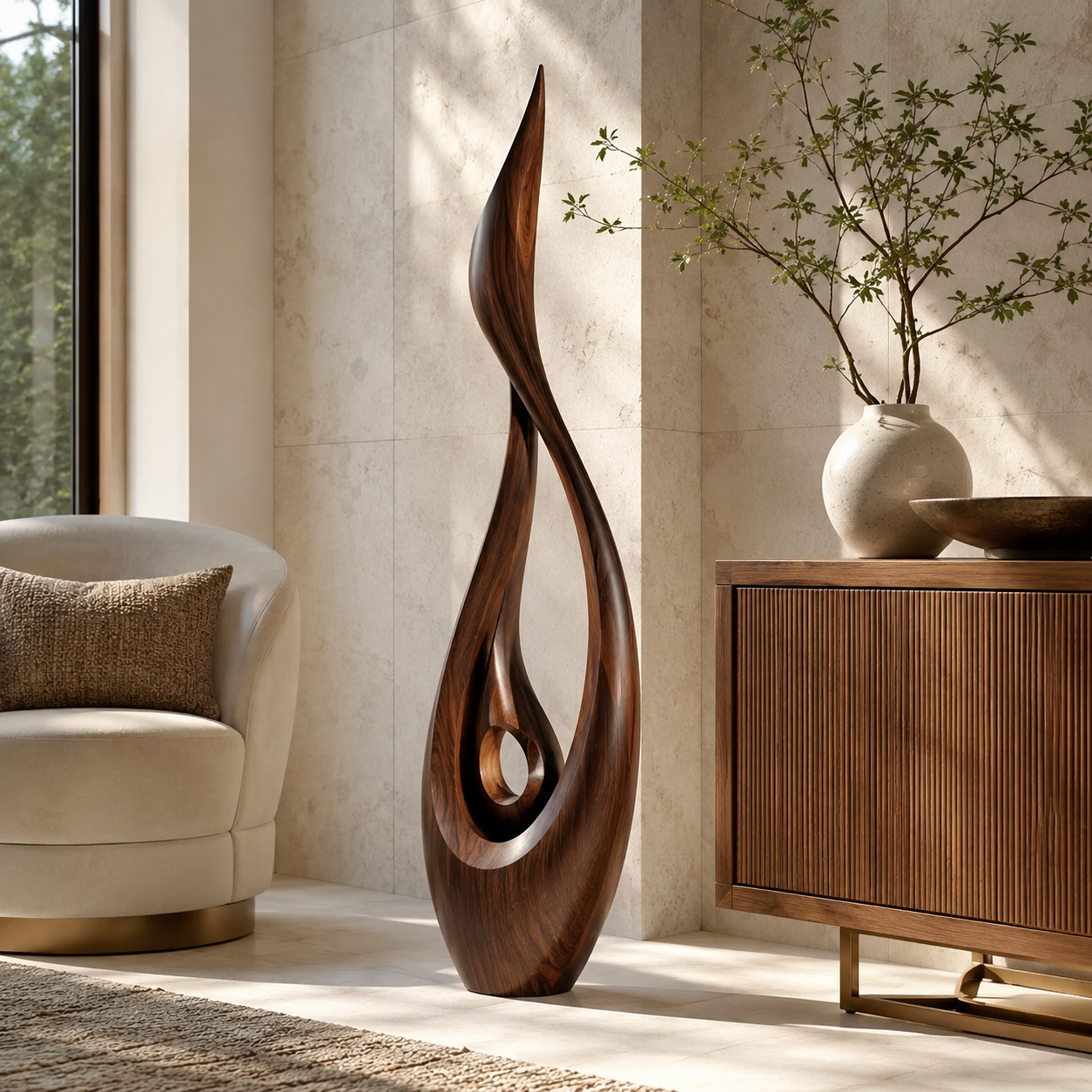 Rustic Brielle Sculptural Accent Object - Design 073 - main view