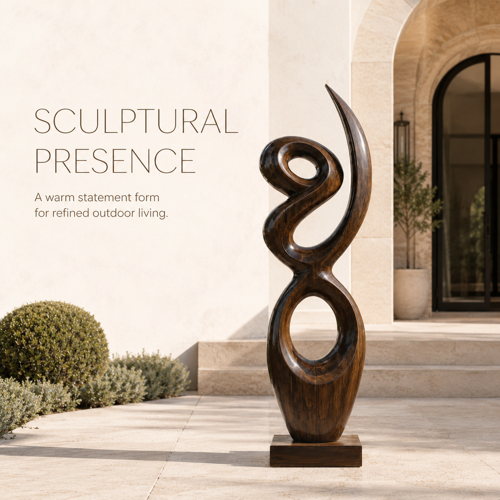 Rustic Arden Abstract Wood Sculpture - Design 074 - product image 02