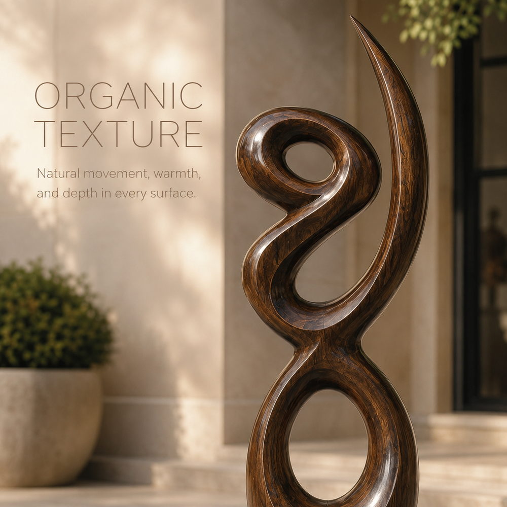 Rustic Arden Abstract Wood Sculpture - Design 074 - product image 05