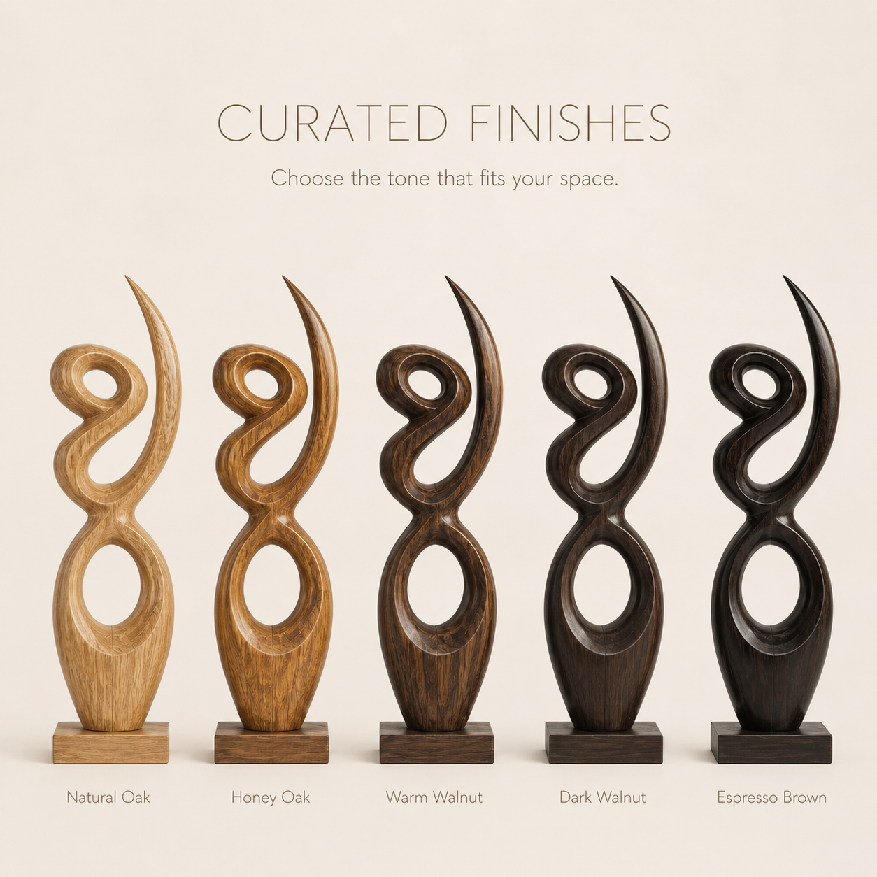 Rustic Arden Abstract Wood Sculpture - Design 074 - product image 11