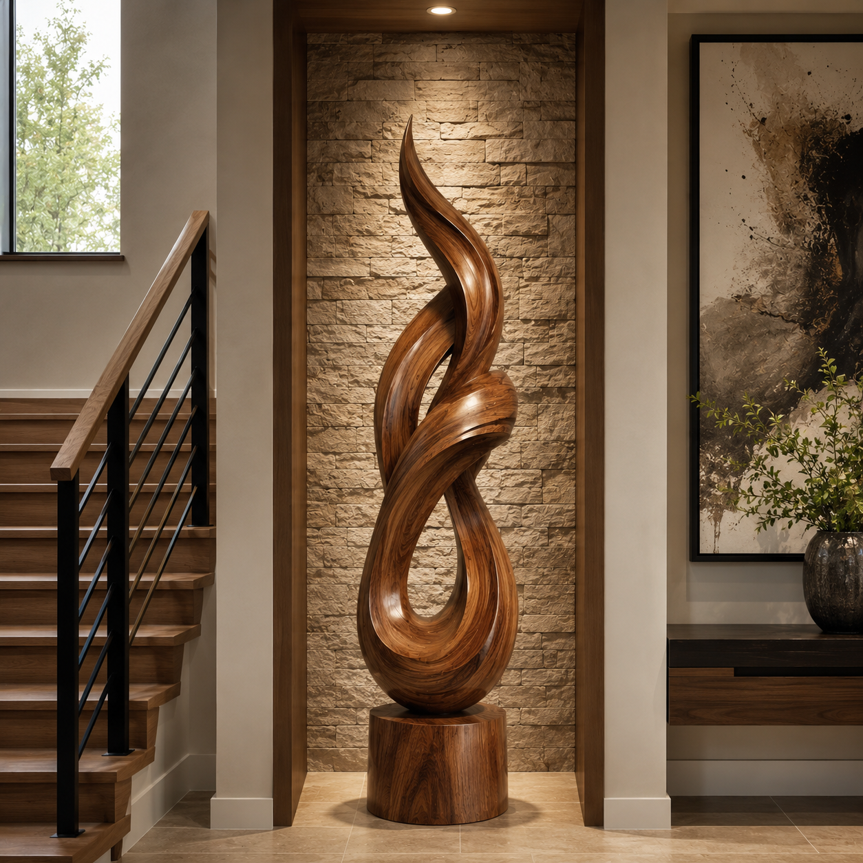 Rustic Calder Sculptural Decor Object - Design 076 - main view