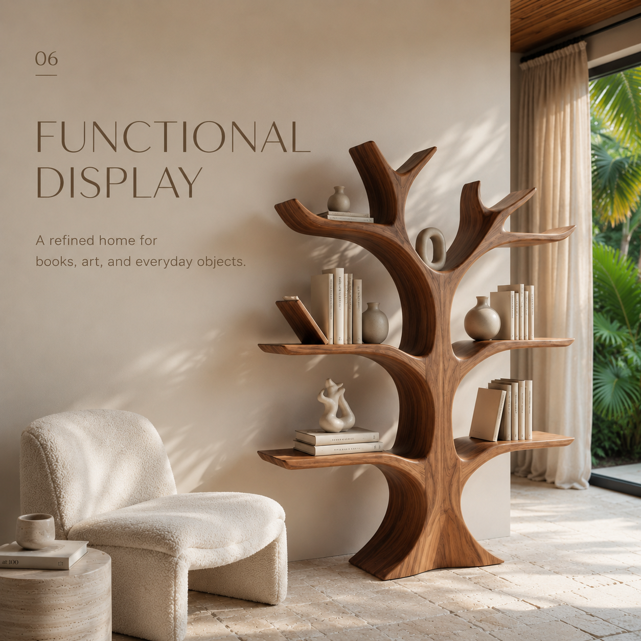 Solenne Rounded Bookshelf - product detail 2