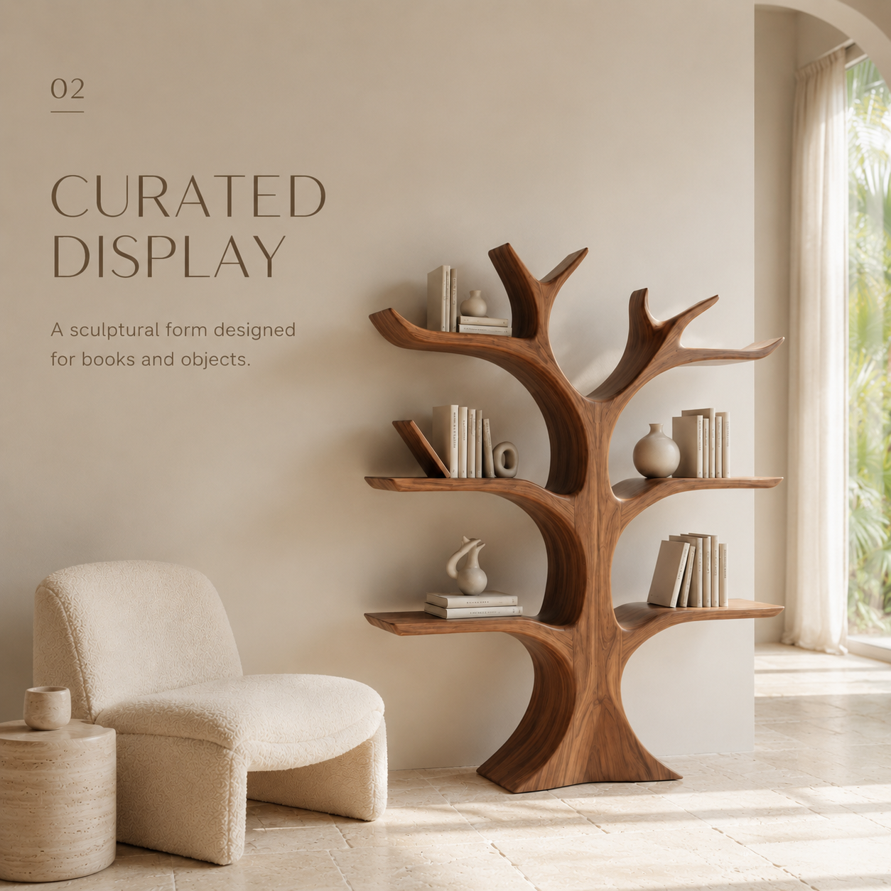 Solenne Rounded Bookshelf - product detail 3