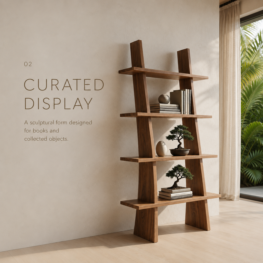 Vesper Soft Curve Bookcase Bookshelf - product detail 3