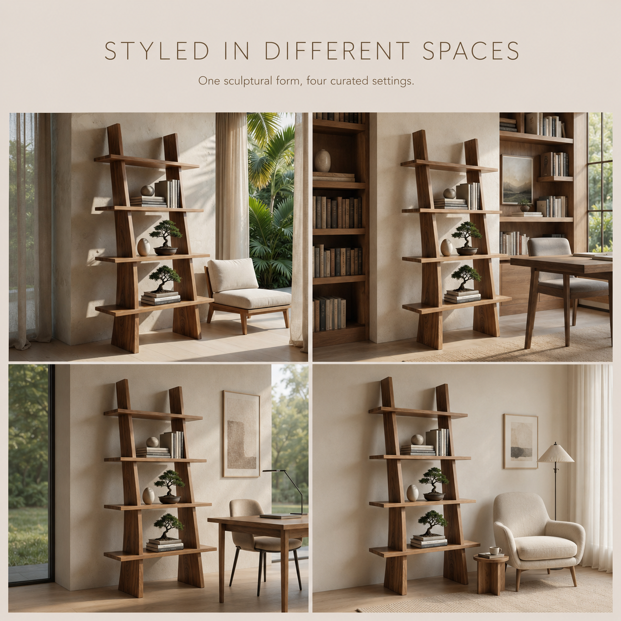 Vesper Soft Curve Bookcase Bookshelf - product detail 10