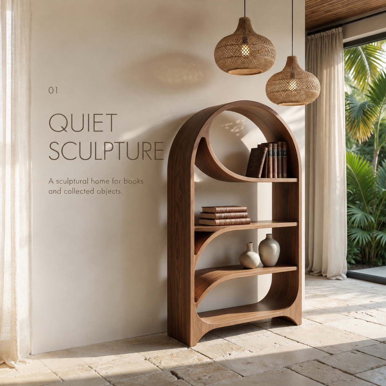 Liora Flow Display Bookshelf - product detail 1