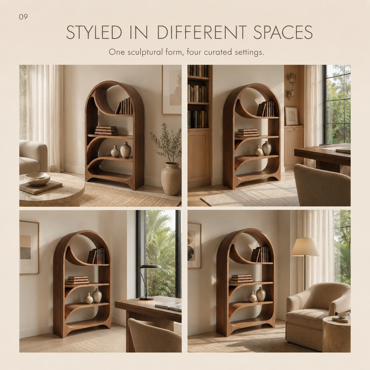 Liora Flow Display Bookshelf - product detail 7