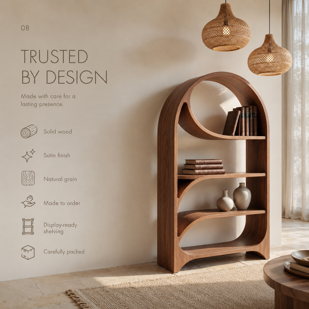 Liora Flow Display Bookshelf - product detail 9