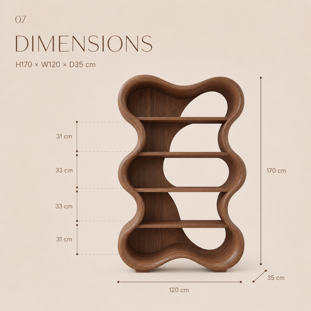 Celine Cloud Edge Bookshelf - product detail 8