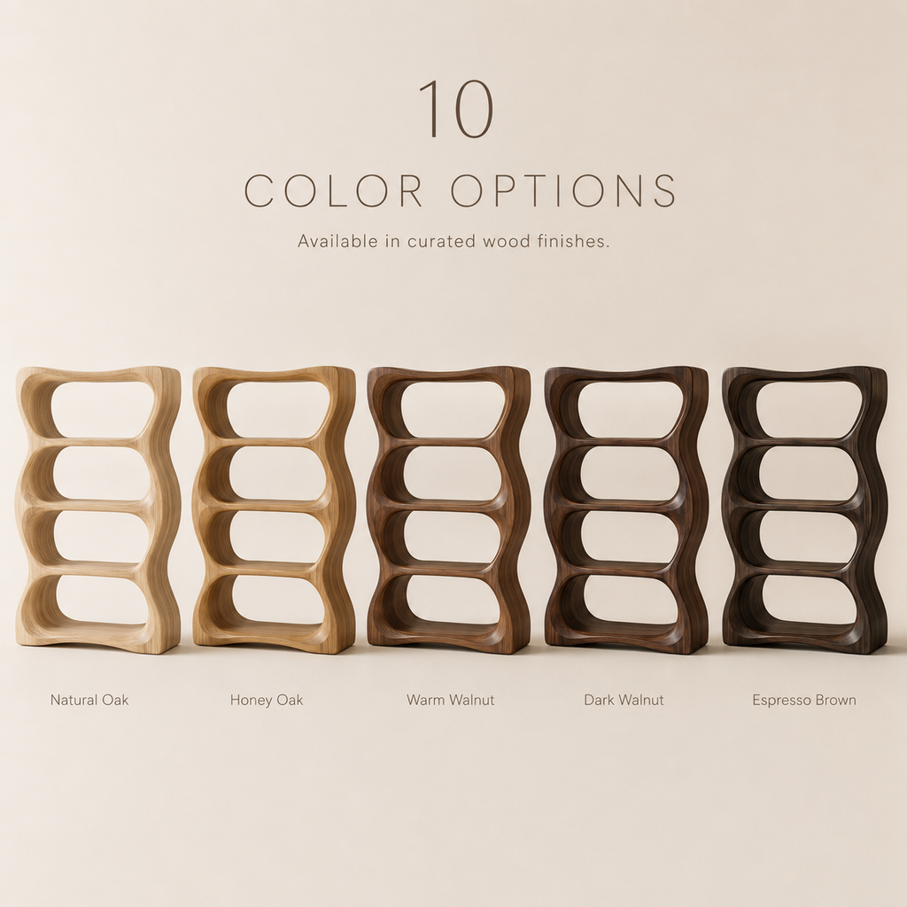 Vale Rounded Walnut Bookshelf - product detail 2