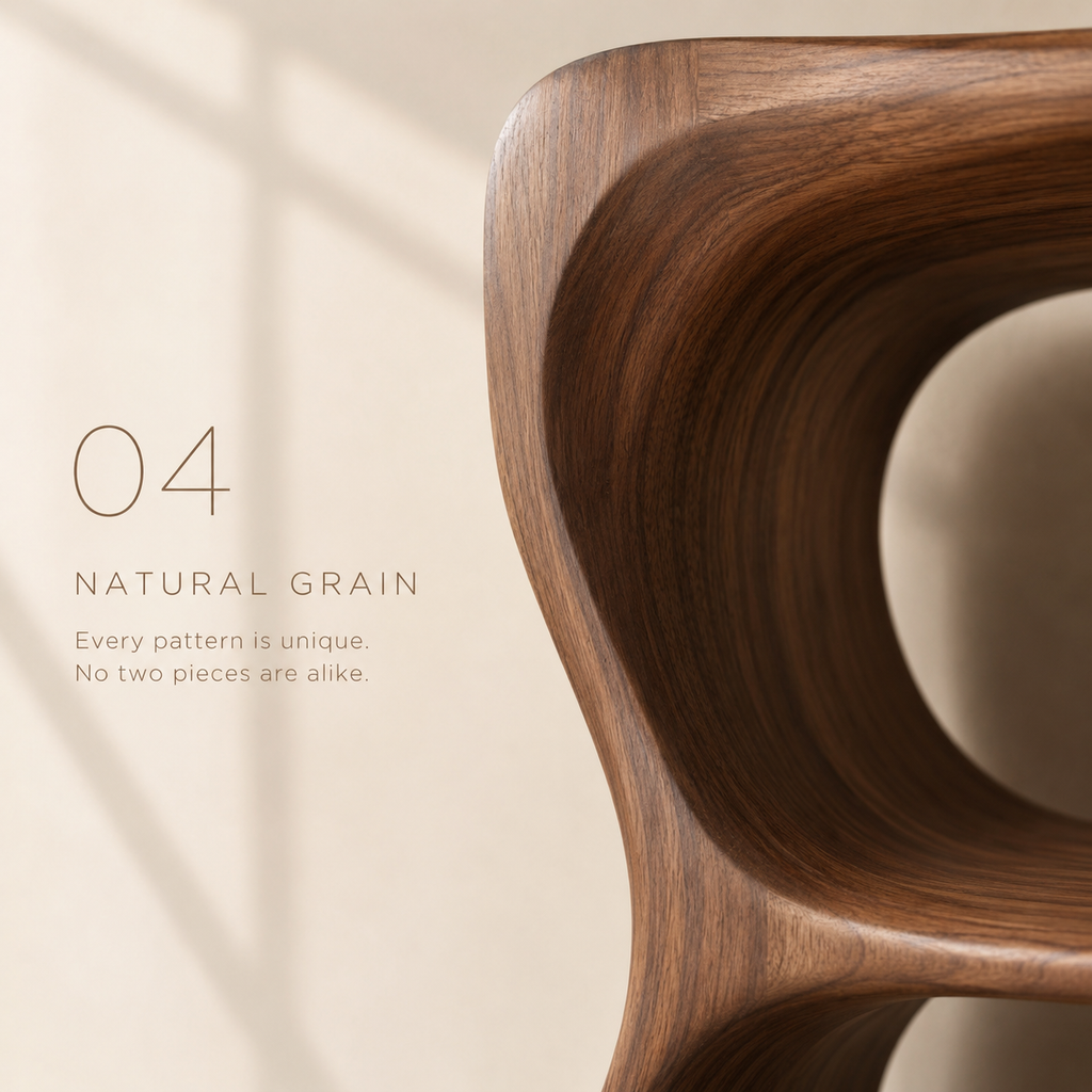 Vale Rounded Walnut Bookshelf - product detail 5