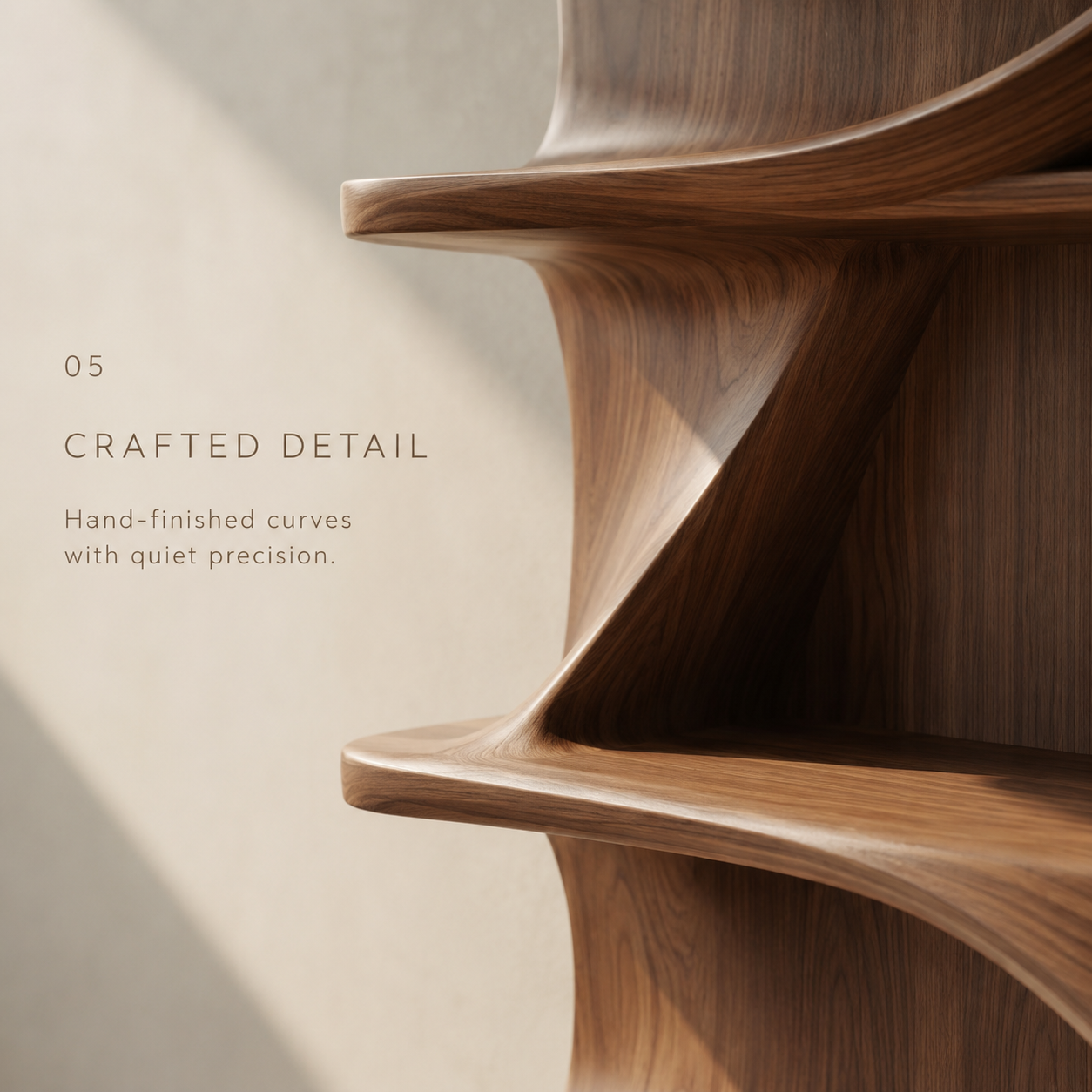 Rhea Organic Modern Bookshelf - product detail 5