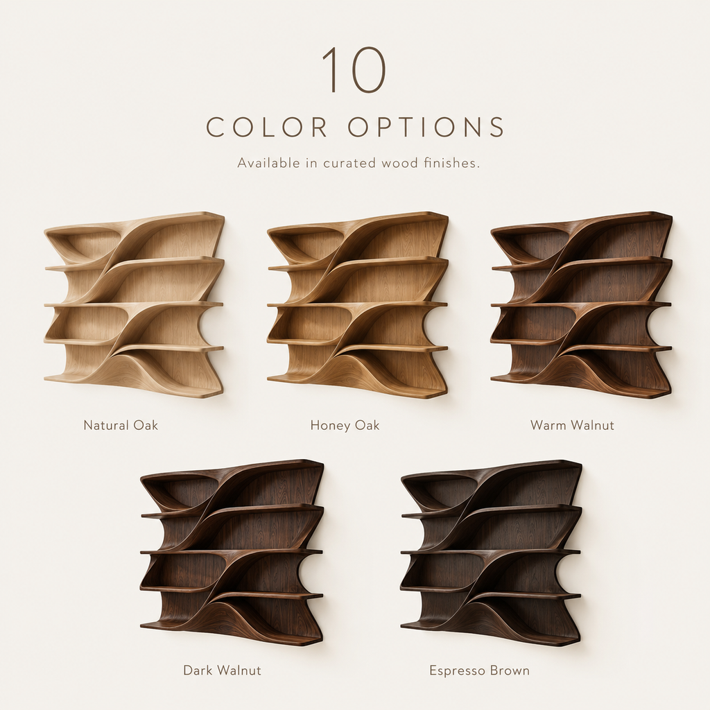 Rhea Organic Modern Bookshelf - product detail 9