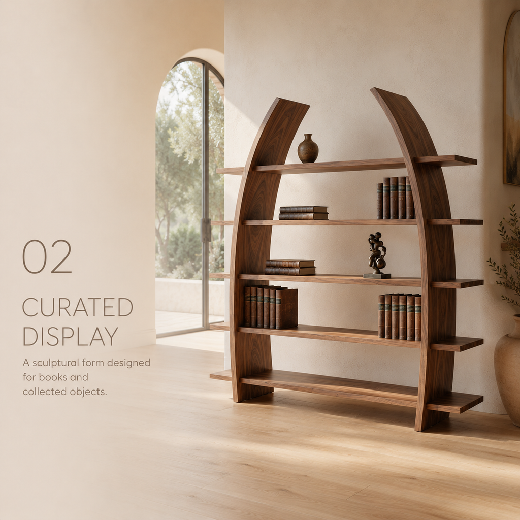 Camden Low Profile Bookshelf - product detail 4